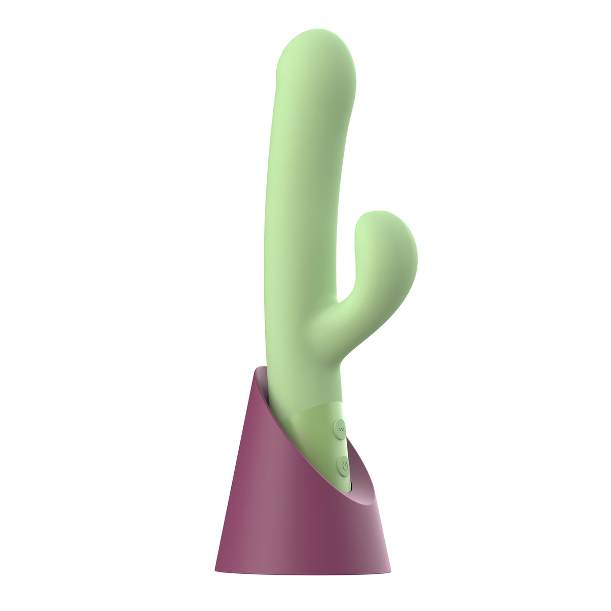 Double Head Rabbit Vibrator with Charger Base