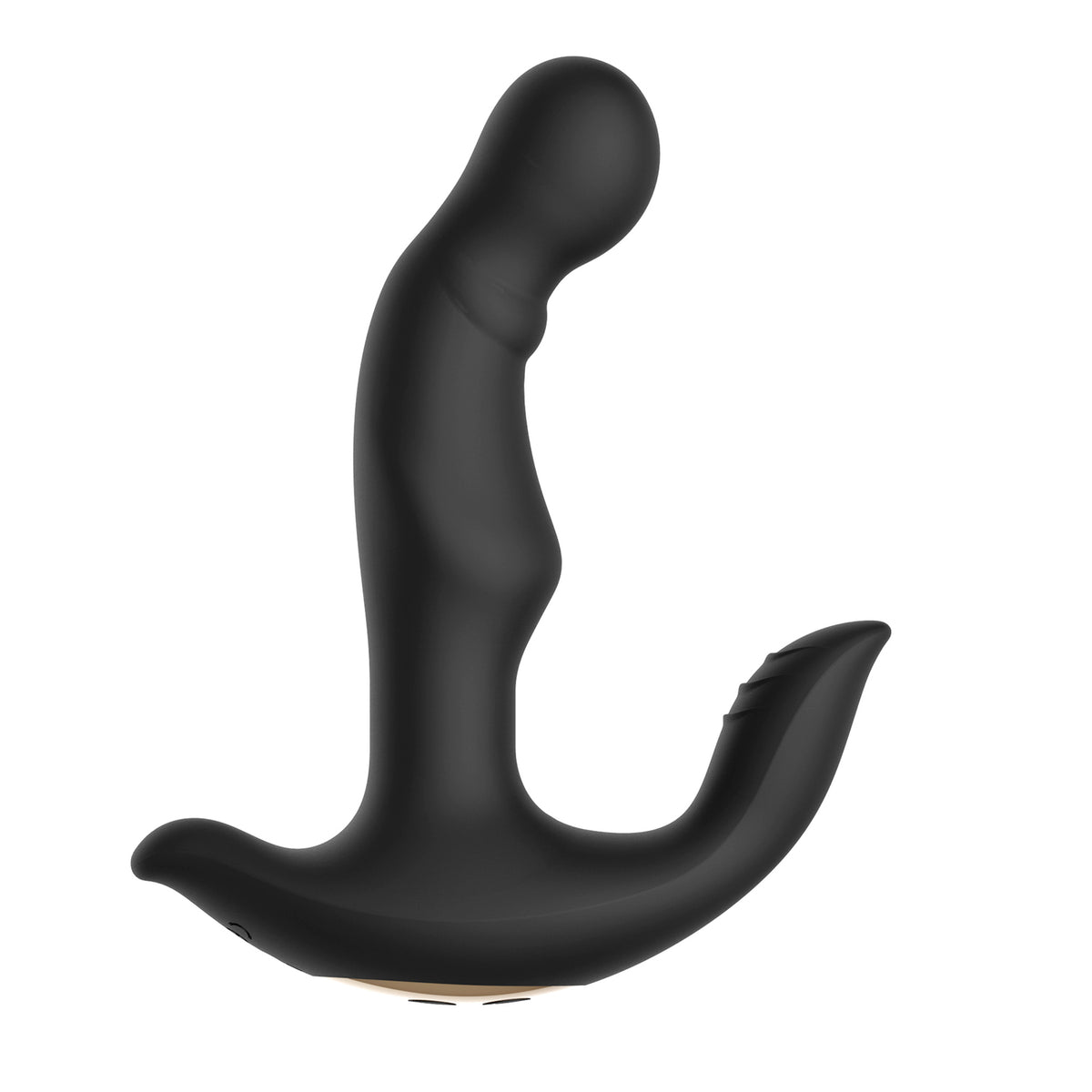 Silicone 10 Stimulation Patterns Vibrating Prostate Massager with Rotating Beads for Male