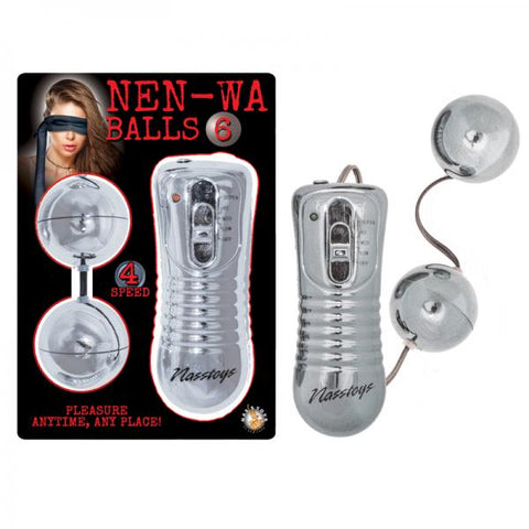 Nen Wa Balls Waterproof Vibrating Balls - Silver