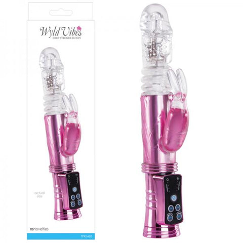 Wyld Vibes Bunny Deep Stroker Vibrator Pink