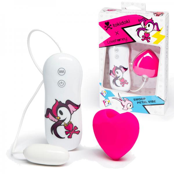 Tokidoki Pink Heart Clitoral Vibe Silicone 3 Speed 4 Fuction