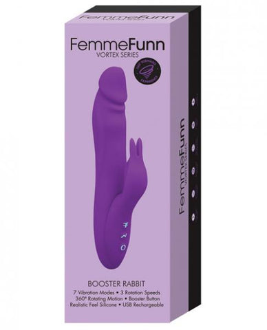 Femmefunn Booster Rabbit Vibrator Purple