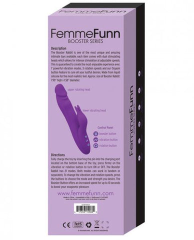 Femmefunn Booster Rabbit Vibrator Purple