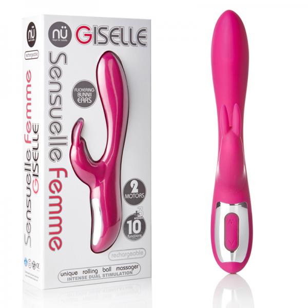 Sensuelle Giselle 10 Fuction 3 Speed Rechargeable Silicone Magenta