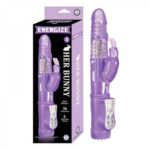 Energize Her Bunny 4 Rabbit Vibrator Purple