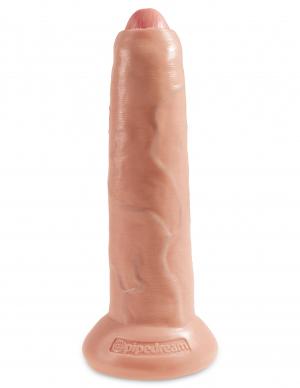 King Cock 9 inches Uncut Dildo Beige