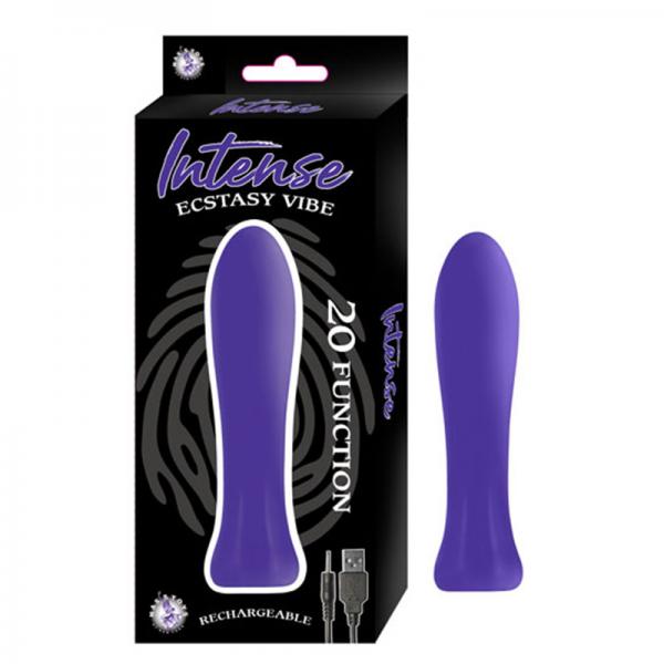 Intense Ecstasy Vibe 20 Function Rechargeable Silicone Waterproof Purple