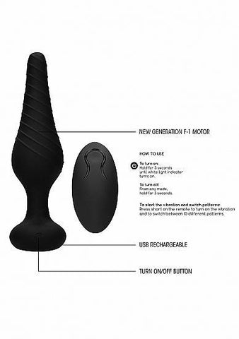 Sono No. 77 - Remote Controlled Vibrating Anal Plug - Back