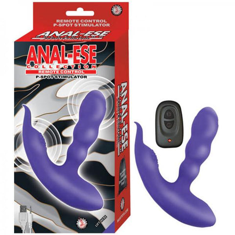 Anal Ese Remote Control P-Spot Stimulator Purple