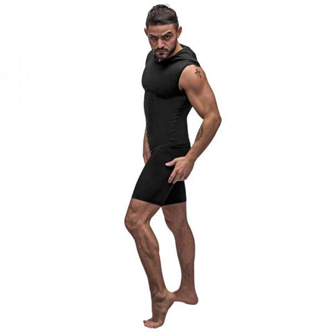 Male Power Black Nite Hoodie Tank Black Large