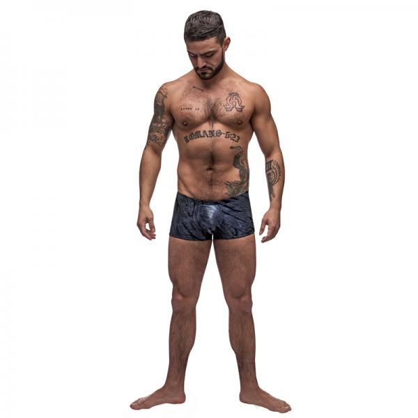 Male Power Blue Streak Mini Short Blue Xlarge