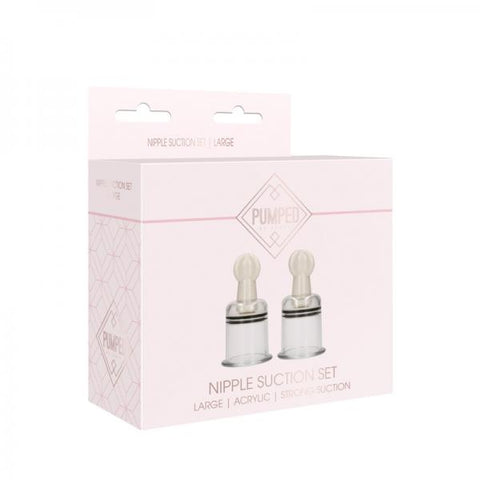 Pumped - Nipple Suction Sets Large - Rose