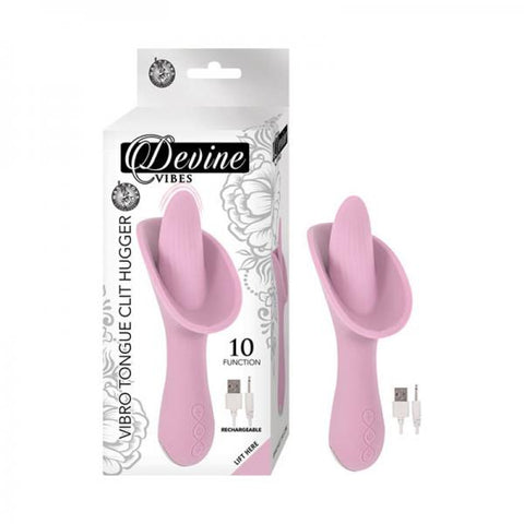 Devine Vibes Vibro Tongue Clit Hugger-pink